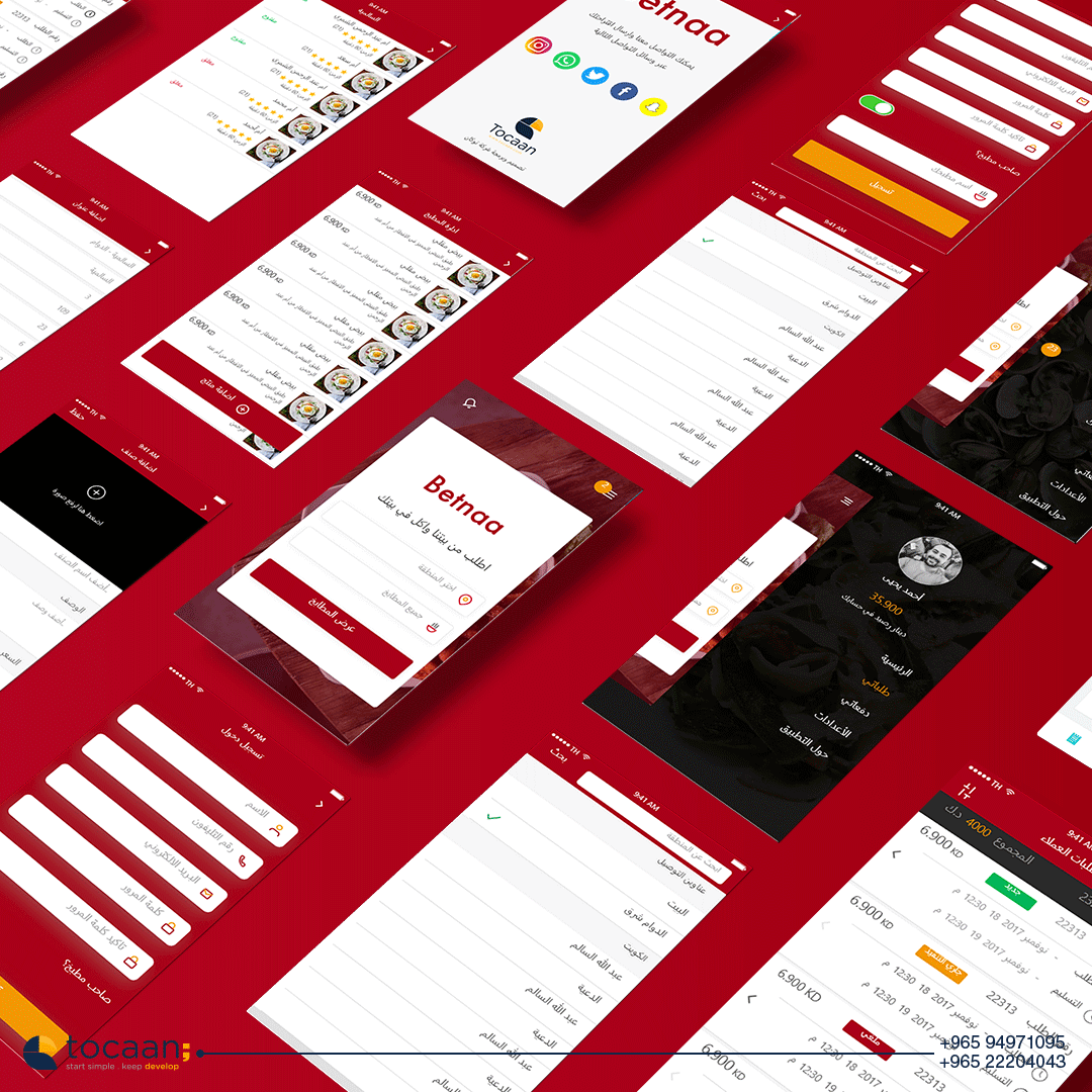 Betnaa Home-Cooked Food App Design & Development