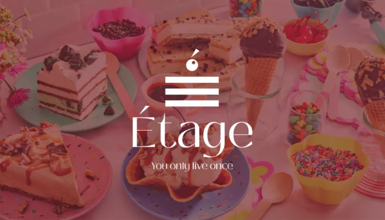 شعار إيتاج Étage للحلويات والآيس كريم