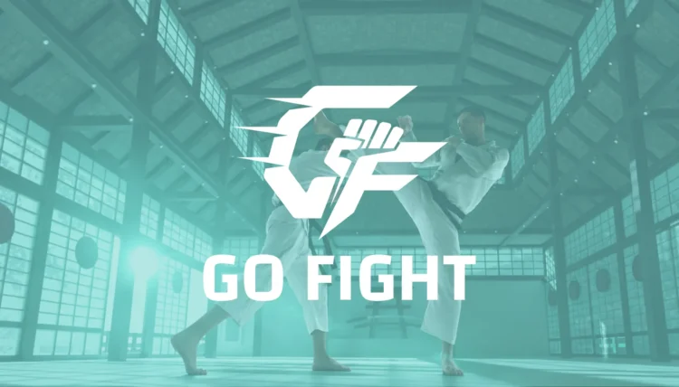 شعار جو فايت Go Fight لتطبيق الفنون القتالية